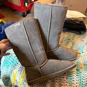 BearPaw Women's Gray Winter Boots